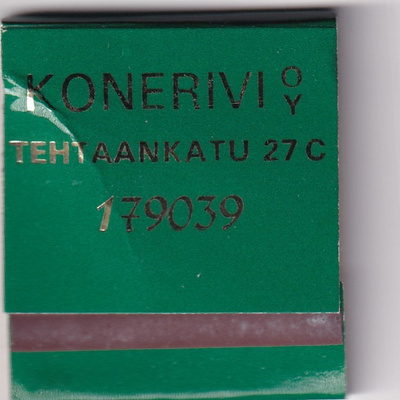 Konerivi Oy, Tehtaankatu 27 C  b667