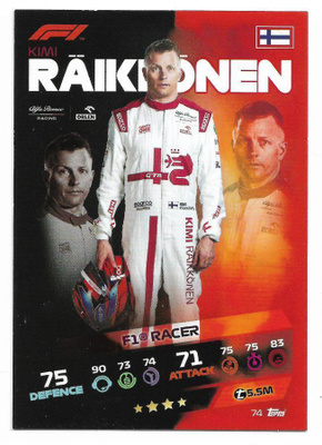 2021 Topps Turbo Attax F1 #74 Kimi Räikkönen