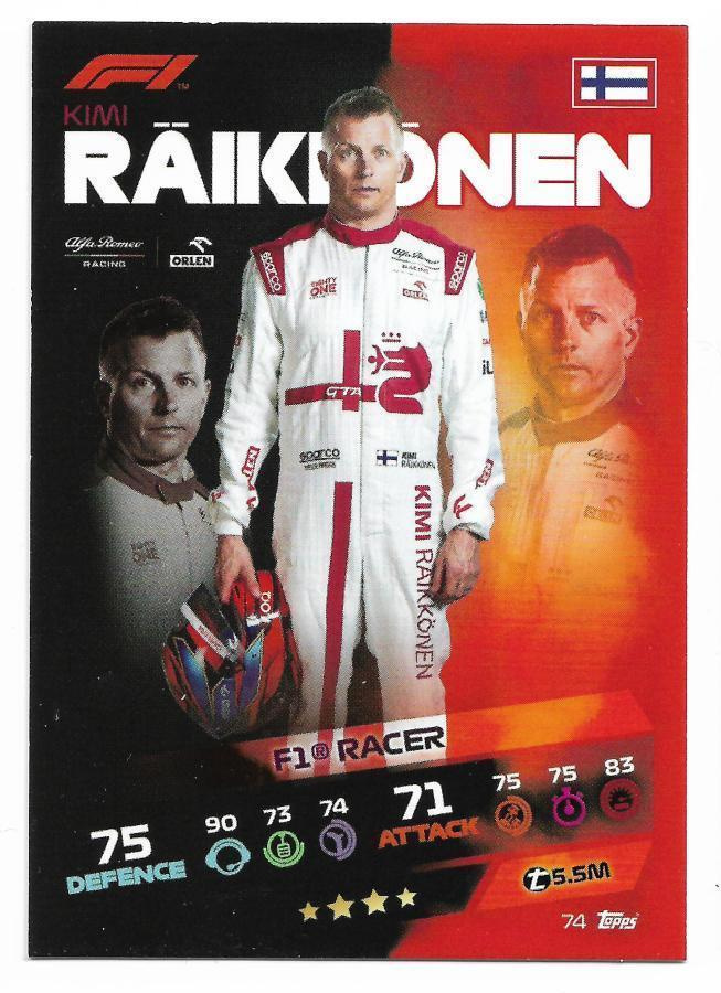 2021 Topps Turbo Attax F1 #74 Kimi Räikkönen