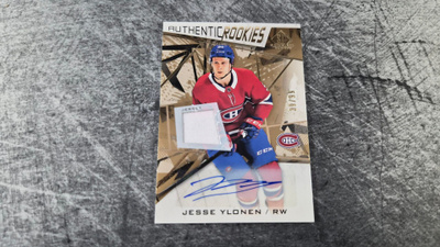 Jesse Ylönen 2021-22 SP Game Used Authentic Rookies Auto Jer