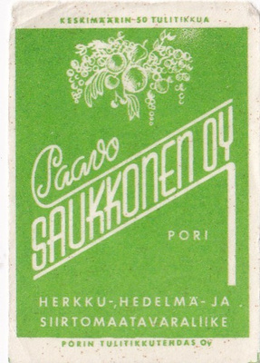 Pori, Paavo Saukkonen  Oy   3/11