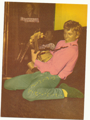 Rokkari TOMMY STEELE - vanhahko kortti