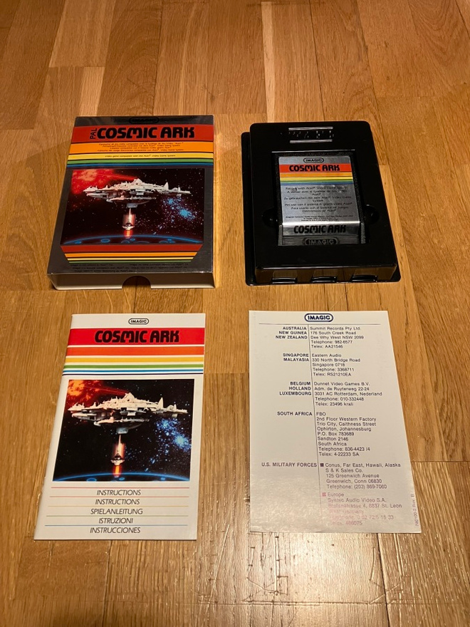 Atari 2600 - Cosmic Ark (PAL, CIB)