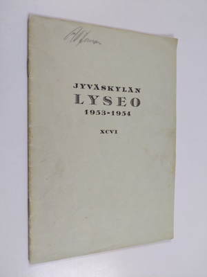 Jyväskylän lyseo1953-1954