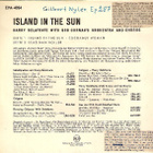Harry Belafonte With Bob Corman's Orch. – ISLAND IN THE SUN - pikkukuva 2