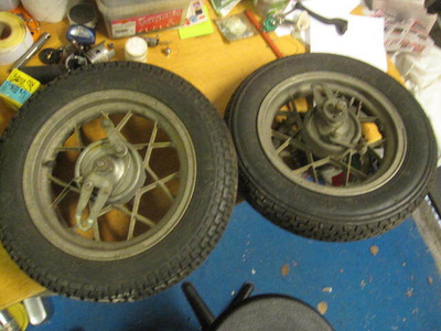 Fantic mopon 3 x 10 '' etu- ja takavalssit täydelliset alumi