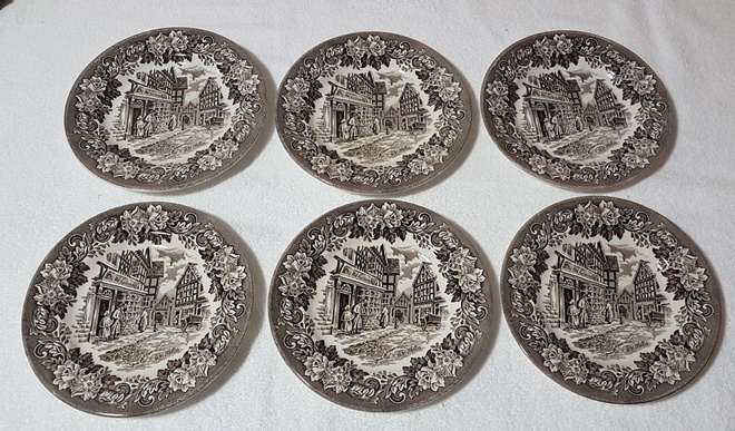 Dickens Series Ruskea English Ironstone Tableware 6 kpl.