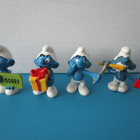 Vintage Schleich Smurffi figuurit, 4 erilaista, Germany - pikkukuva 1