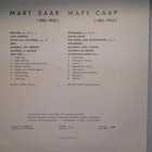 MART SAAR :: EESTI SÜIT Nr. 2 :: VINYYLI LP 10" USSR 1970 - pikkukuva 2