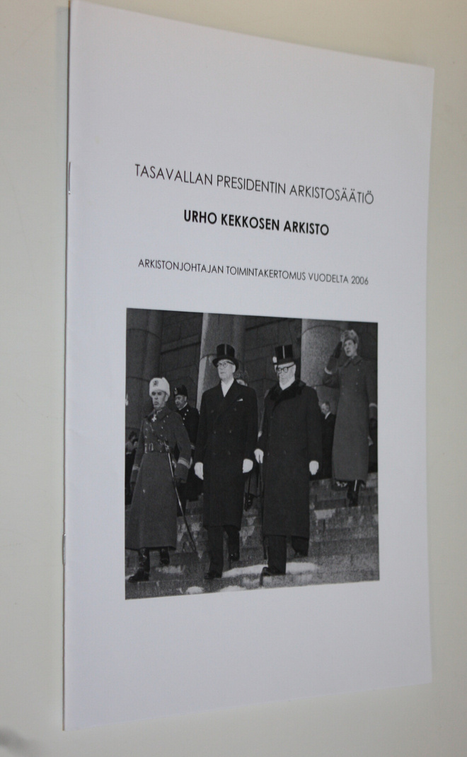 Tasavallan presidentin arkistosäätiö : Urho Kekkosen arki...