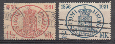 1931 Postimerkin 75-vuotisjuhla LAPE 167-168