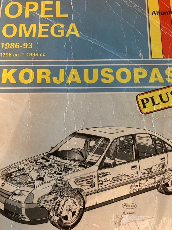 OPEL OMEGA 1986-93 - KORJAUSOPAS