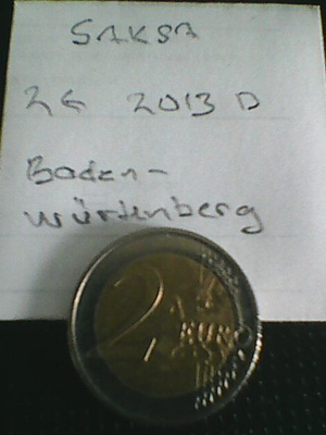 Saksa 2 € 2013D, Baden-Wurtenberg