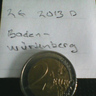 Saksa 2 € 2013D, Baden-Wurtenberg - pikkukuva 1