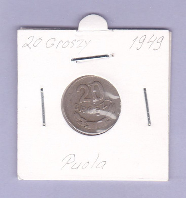 Puola 20 Groszy v.1949 Y#43