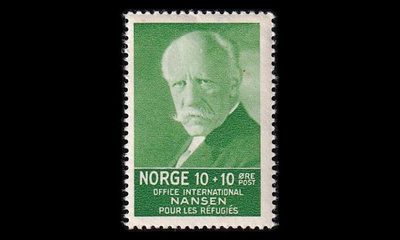 Norja 172- ** Fridtjof Nansen 10 + 10 öre (1935)