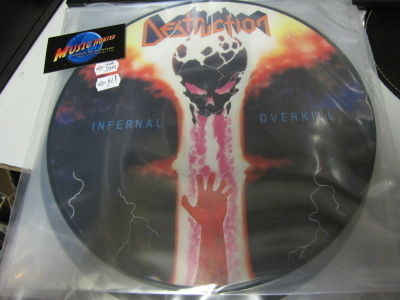DESTRUCTION - INFERNAL OVERKILL LP KUVALEVY RUOTSI '04 MINT+