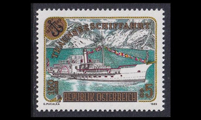 Itävalta 1958 ** Traunsee-järven laivaliikenne 150v (1989)