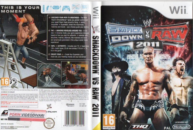 Ww:Smackdown Vs. Raw 2011	(79 870)	k		WII							16 - ikäraja