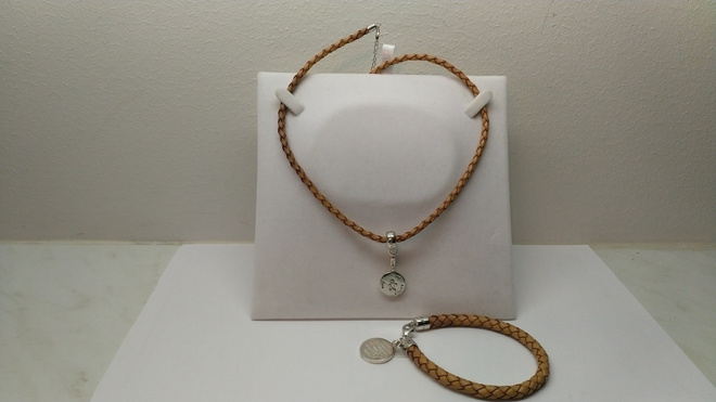 Thomas Sabo ranne ja kaulakoru, nahka/ hopea 925