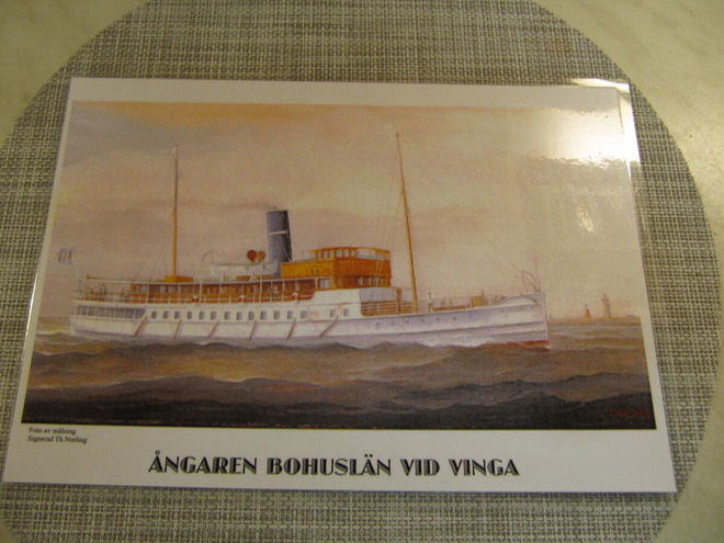 Ångaren Bohuslän vid Vinga  Laivakuva.