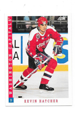 1993-94 Score #136 Kevin Hatcher Washington Capitals