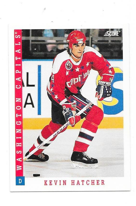 1993-94 Score #136 Kevin Hatcher Washington Capitals