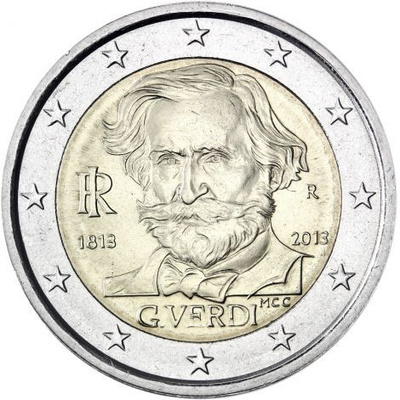 Italia 2013 2 € Giuseppe Verdi UNC