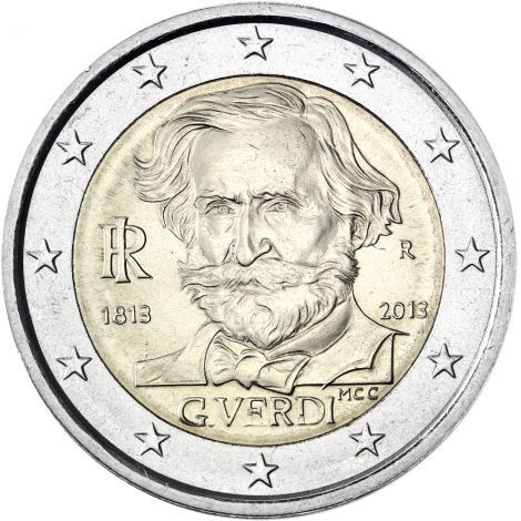 Italia 2013 2 € Giuseppe Verdi UNC