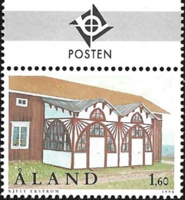 Åland 1998  Kuisteja  1,60 mk välilöpari logo ** LaPe 145