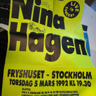 Nina Hagen iso keikkajuliste nimikirjoituksilla - pikkukuva 1
