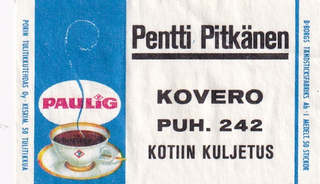 Kovero, Pentti Pitkänen , Paulig 1/10