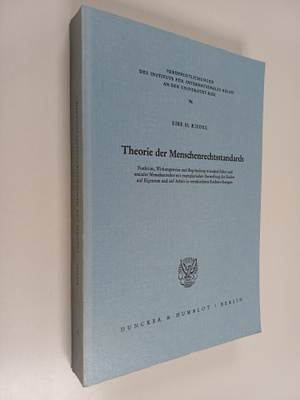 Eibe H. Riedel : Theorie der Menschenrechtsstandards : Fu...