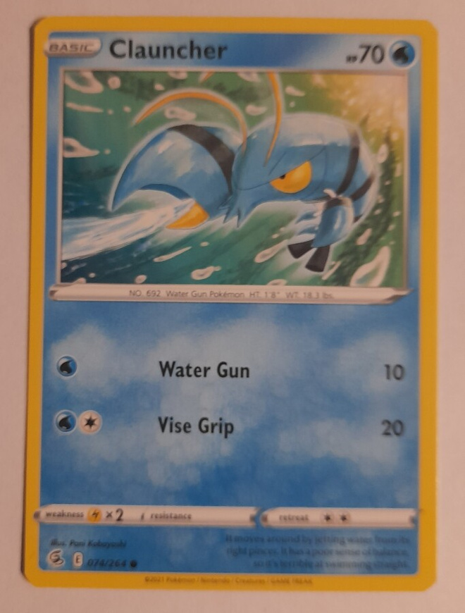 Clauncher #74 Pokemon Fusion Strike - NM/M