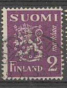 1932 2mk violetti Kajaani-35 er.kaunis