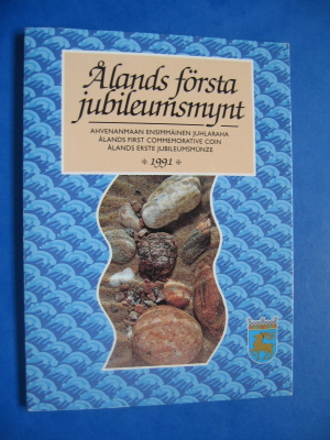 100 mk hopea juhlaraha Ahvenanmaa - 1991