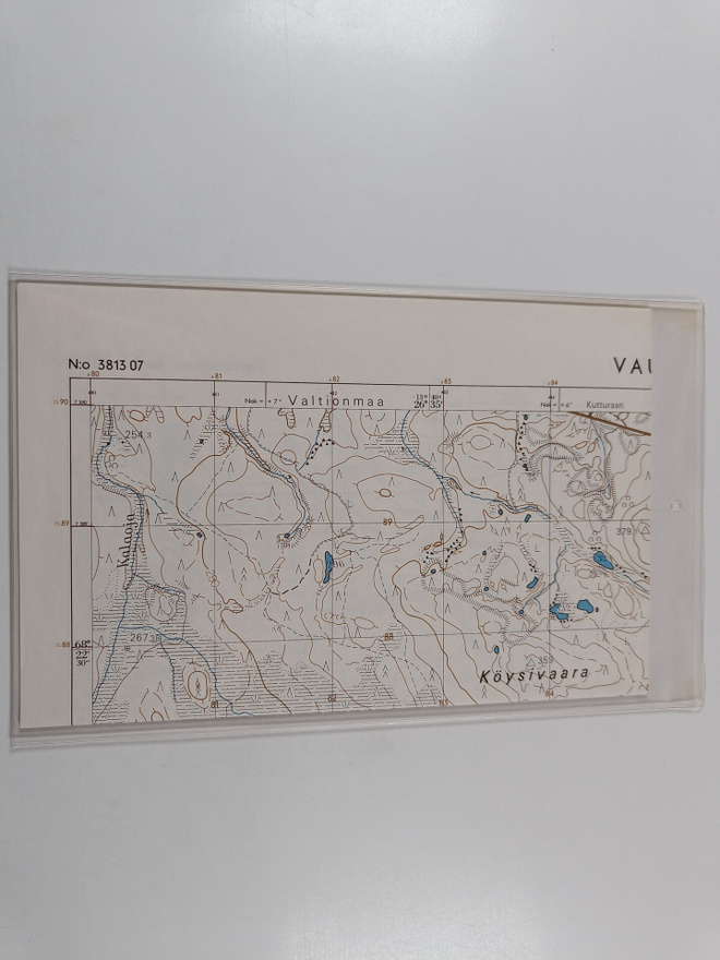 Topografinen kartta 1:20000, N:o 3813 07 : Vaulo