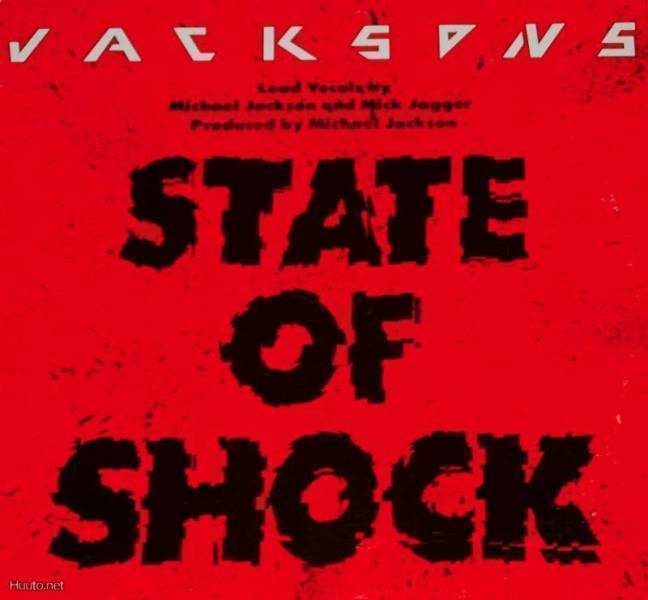 JACKSONS+MICK JAGER:STATE OF SHOCK/YOUR WAYS:VINYYLI 7" 1984