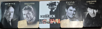 5 KPL STEELBOOK BOKSEJA -DVD