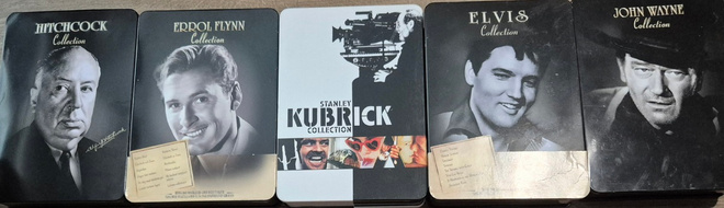 5 KPL STEELBOOK BOKSEJA -DVD