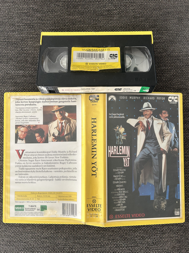 Harlemin Yöt - Harlem Nights 1989 Esselte Video VHS FI