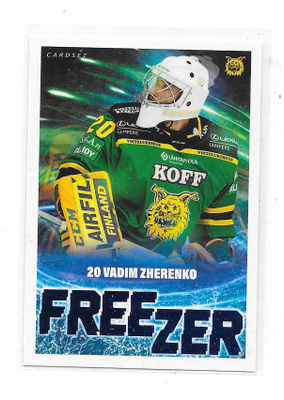 2021-22 Cardset Freezer Blue # Vadim Zherenko Ilves /499