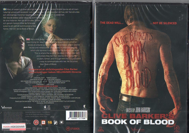 Veren Kirjat	(46 255)	UUSI	-FI-	DVD	(Gb)		clive barker, book
