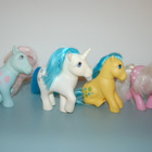 MY LITTLE PONY G1 PONILOTTI - 4 KPL PIKKUVIALLISIA PONEJA - pikkukuva 2