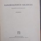 S. S. van Dine: Kanarialinnun salaisuus, Otava 1937. 336 s. - pikkukuva 4