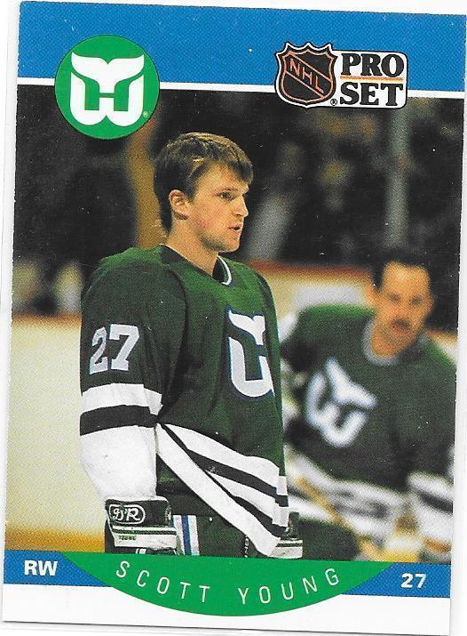 1990-91 ProSet #113 Scott Young Hartford Whalers