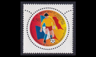 Andorra Fr 538 ** Jalkapallon EM-karsintaottelu (1999)