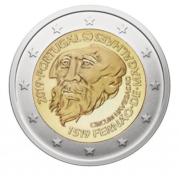** PORTUGALI 2€ 2019 Magalhães pillerissä **