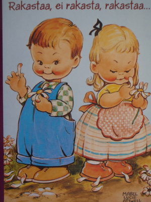 Mabel Lucie Attwell "Rakastaa, ei rakasta"