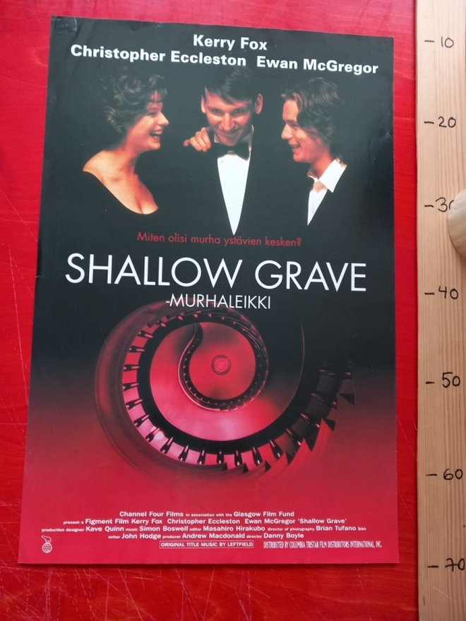 Shallow grave Elokuvajuliste